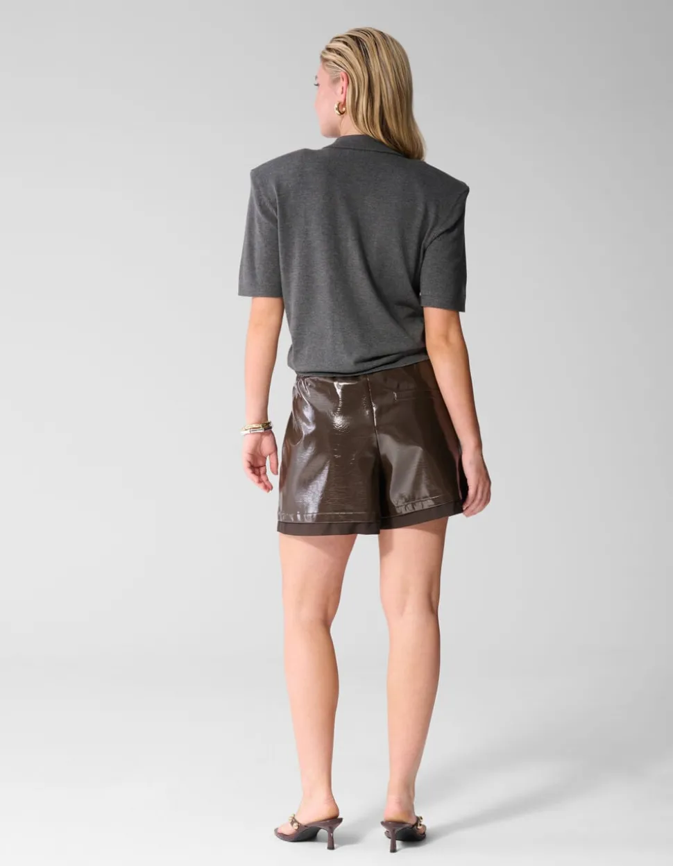 Laque Short Donkerbruin