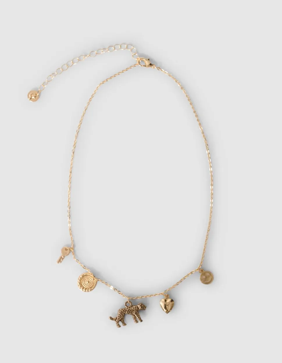 Leopard Bedelketting Goud