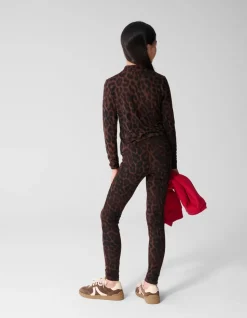 Leopard Legging Bruin