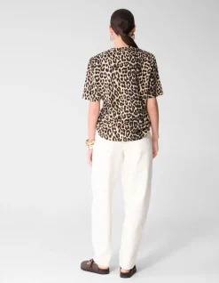 Leopard Padded T-shirt Bruin