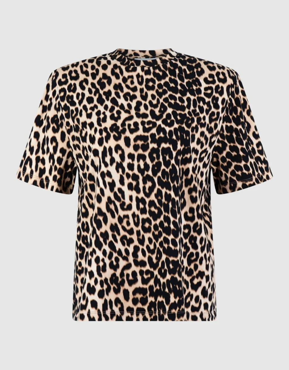 Leopard Padded T-shirt Bruin
