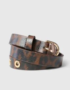 Leopard Print Riem Bruin