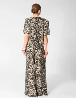 Leopard Twist Top Bruin