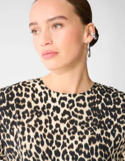 Leopard Twist Top Bruin