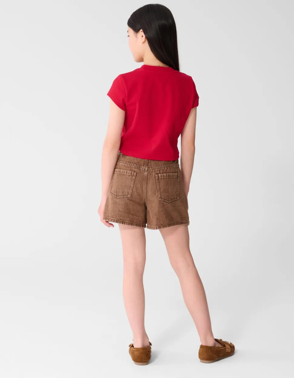 Les Fraises Rib Crop Top Rood