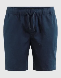 Linnen Short Donkerblauw