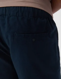 Linnen Short Donkerblauw