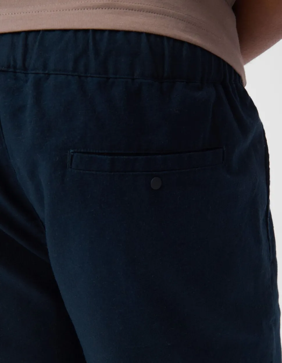 Linnen Short Donkerblauw