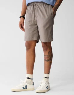 Linnen Short Lichtbruin