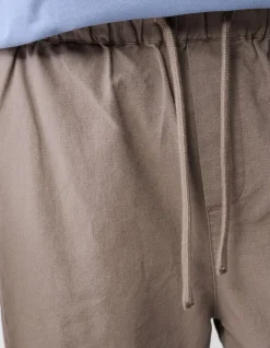 Linnen Short Lichtbruin