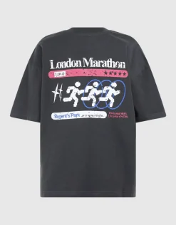 London Artwork T-shirt Donkergrijs
