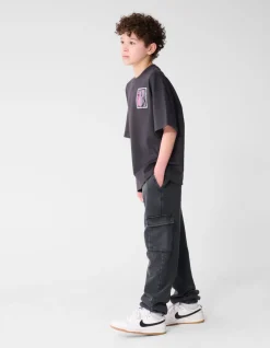 Loose Fit Cargo Broek Donkergrijs
