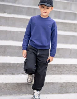Loose Fit Cargo Broek Donkergrijs