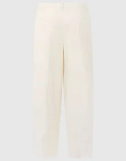 Loose Fit Pantalon Gebroken Wit