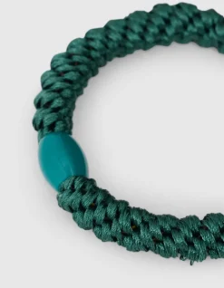 Lurex Haarelastiek Donkergroen