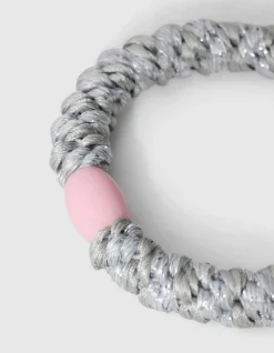 Lurex Haarelastiek Grijs