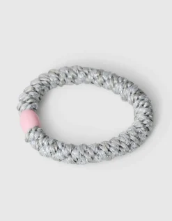 Lurex Haarelastiek Grijs