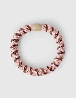 Lurex Haarelastiek Lichtroze