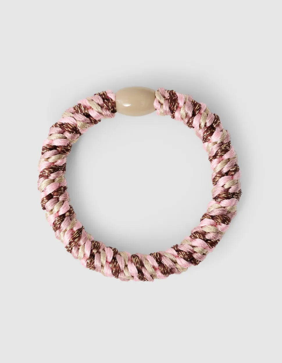 Lurex Haarelastiek Lichtroze
