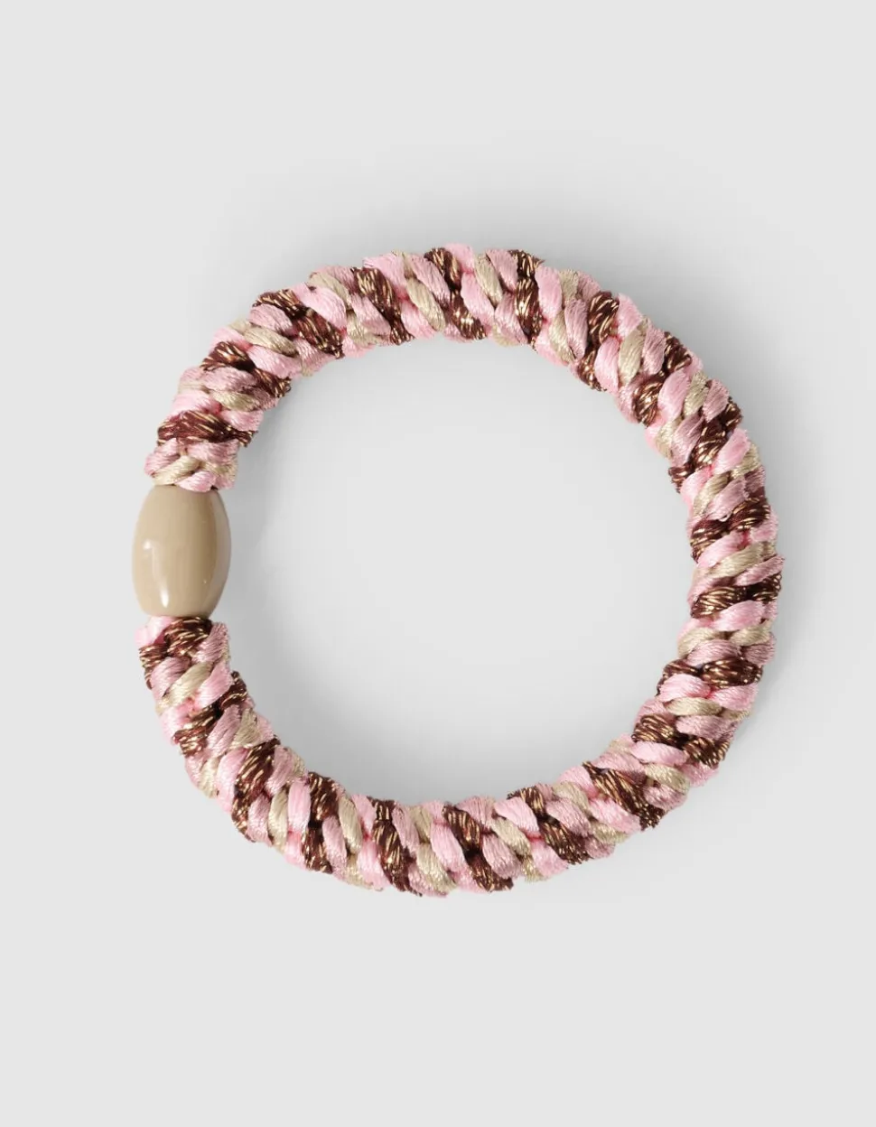 Lurex Haarelastiek Lichtroze