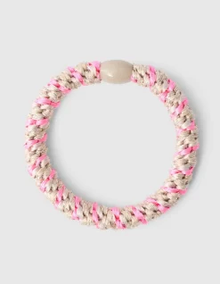 Lurex Haarelastiek Lichtroze