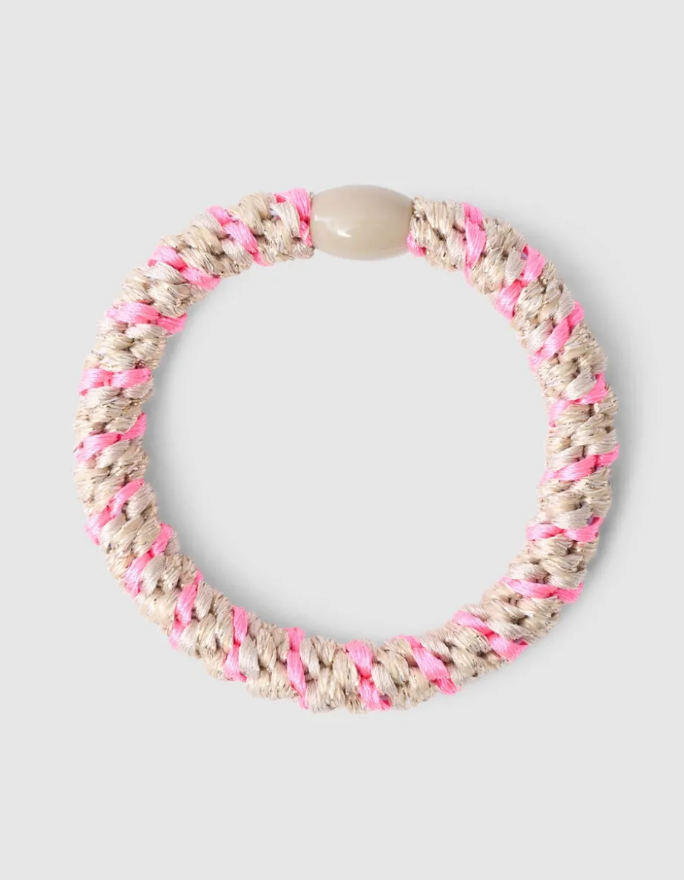 Lurex Haarelastiek Lichtroze
