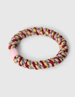 Lurex Haarelastiek Rood