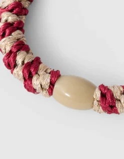 Lurex Haarelastiek Rood