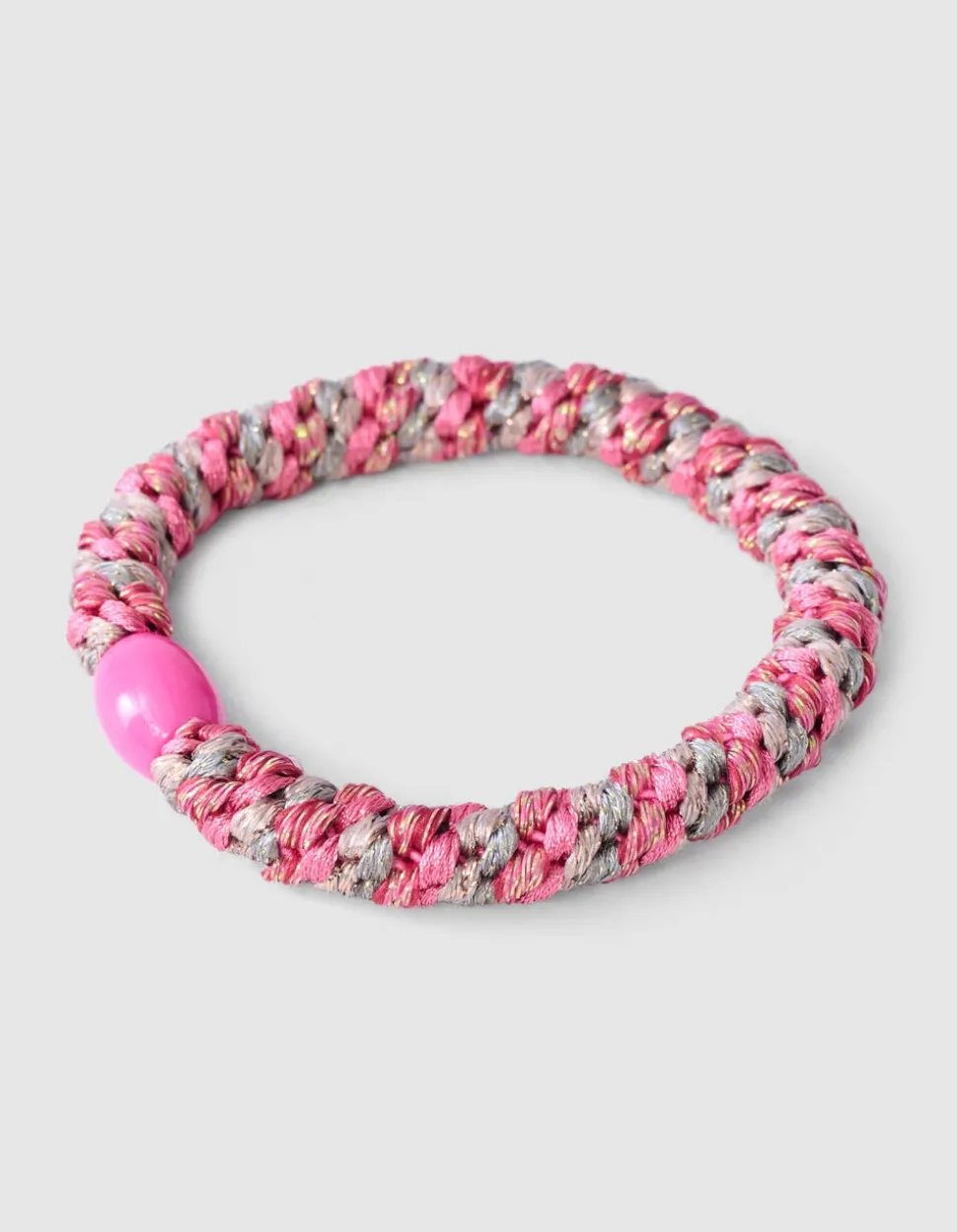 Lurex Haarelastiek Roze