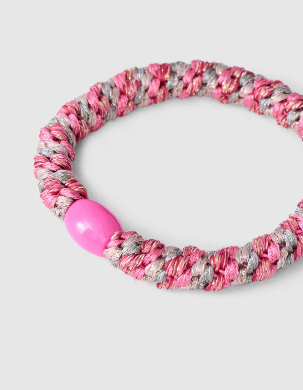 Lurex Haarelastiek Roze
