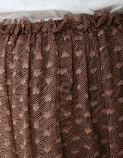 Mesh Heart Rok Bruin