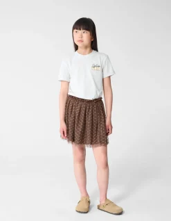 Mesh Heart Rok Bruin