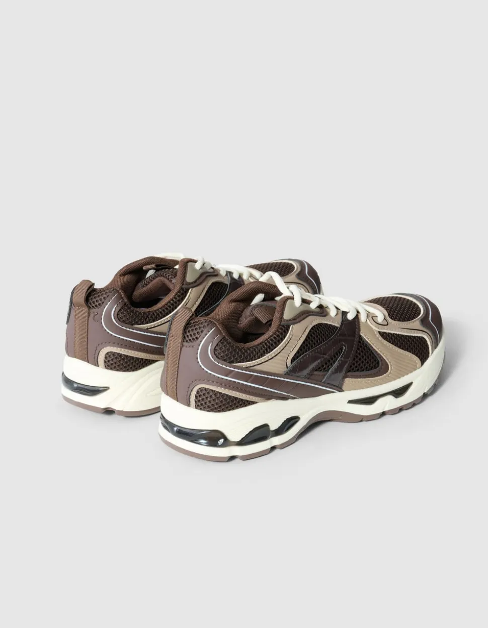 Mesh Sneaker Donkerbruin
