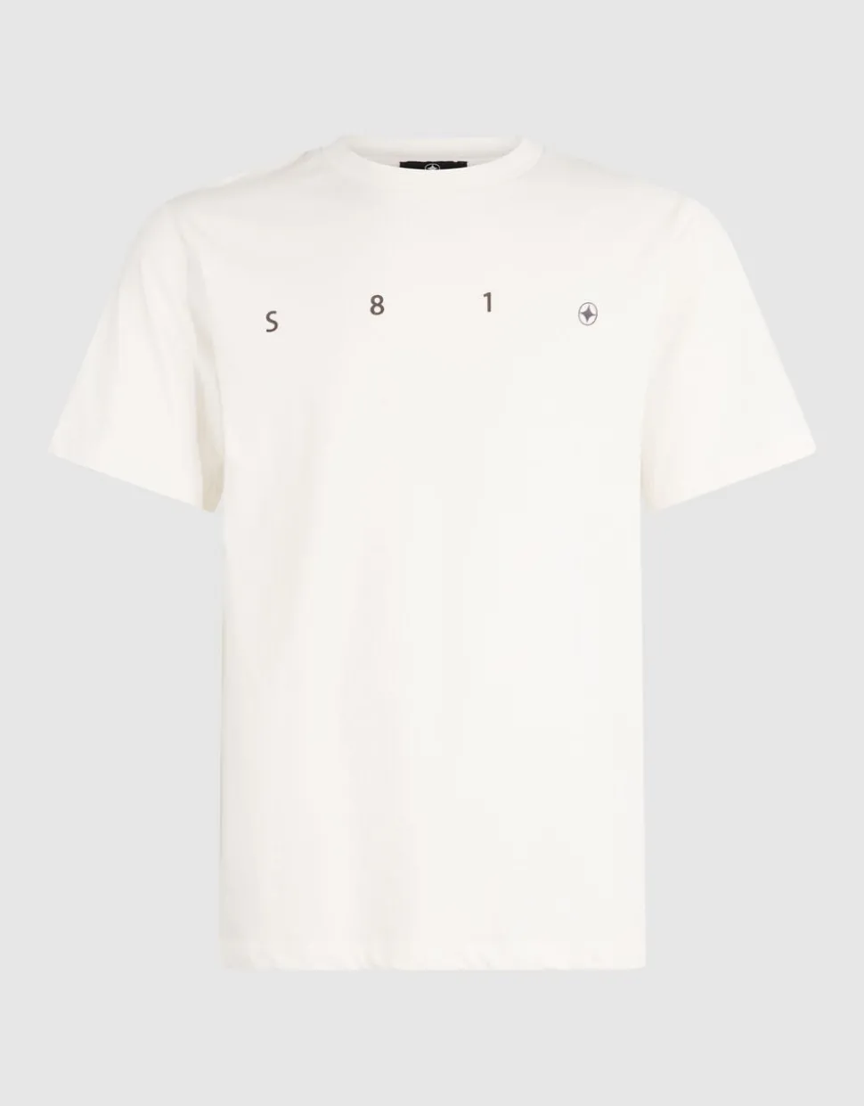 Minimal Artwork T-shirt Gebroken Wit