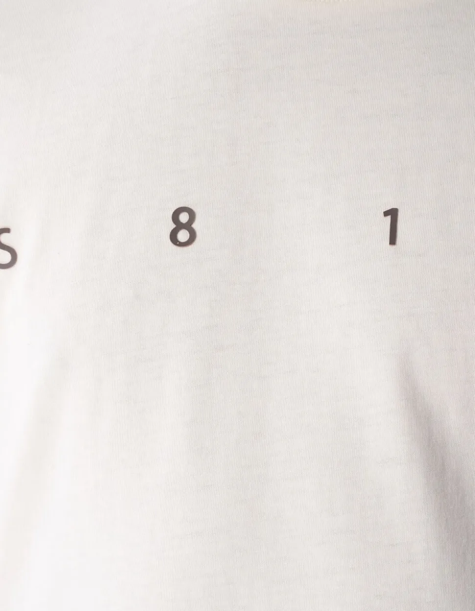Minimal Artwork T-shirt Gebroken Wit