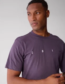 Minimal Artwork T-shirt Paars