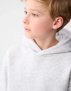 Minimal Hoodie Lichtgrijs
