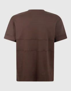 Minimalistisch T-shirt Donkerbruin