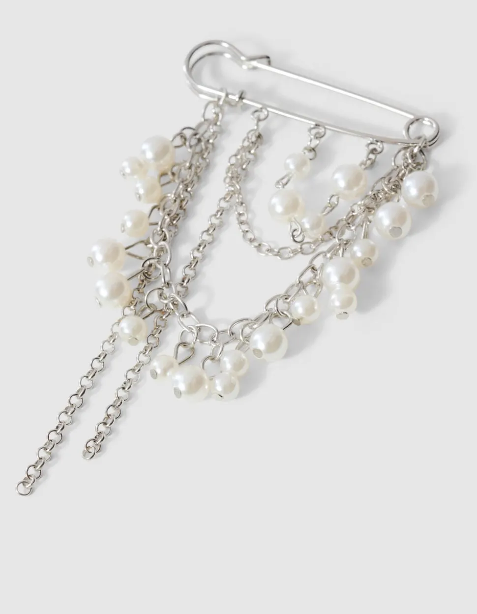 Mixed Clip Broche Zilver