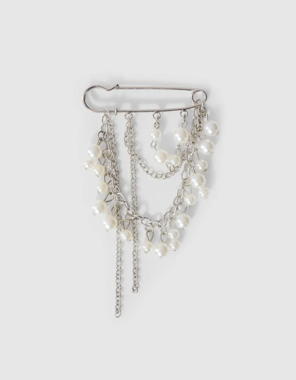 Mixed Clip Broche Zilver
