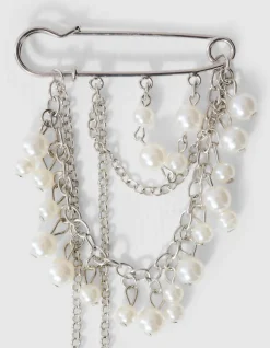 Mixed Clip Broche Zilver