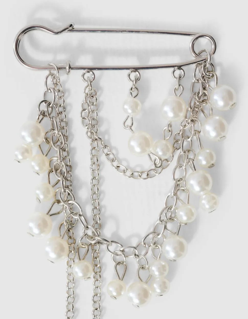 Mixed Clip Broche Zilver