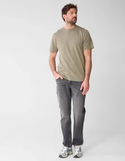 Modern Straight Fit Jeans Washed Zwart L32