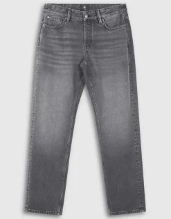 Modern Straight Fit Jeans Washed Zwart L32