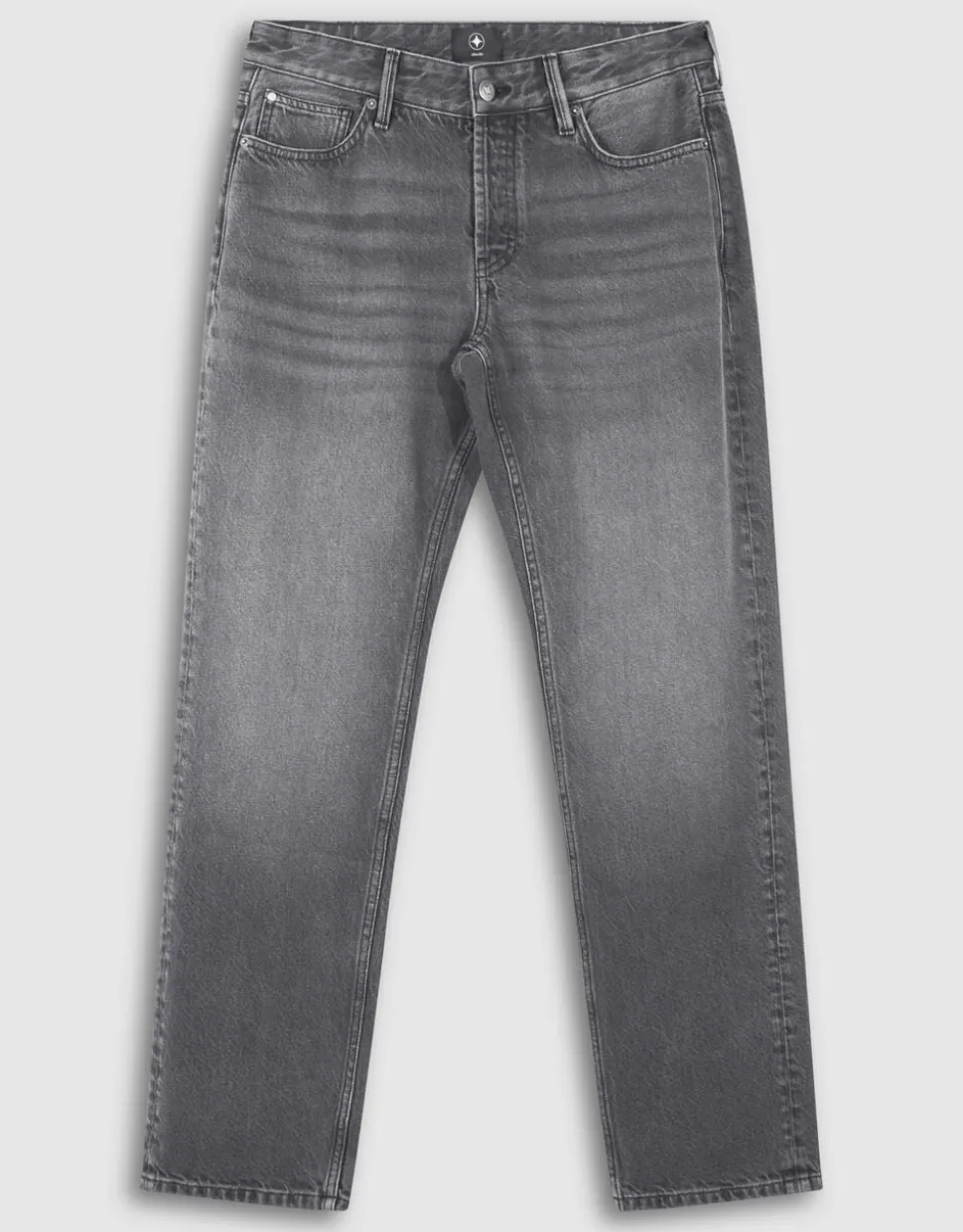 Modern Straight Fit Jeans Washed Zwart L32