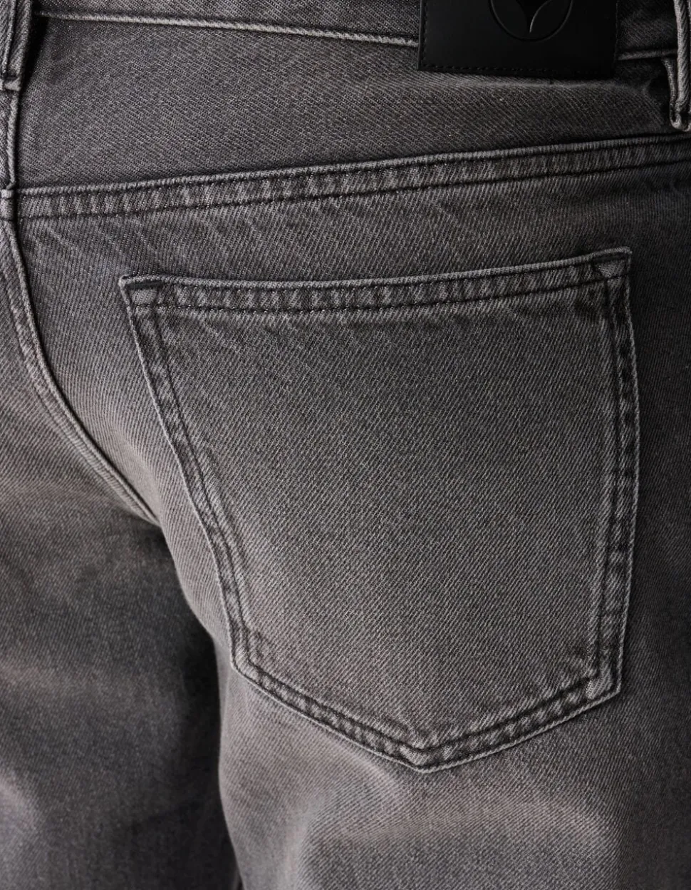 Modern Straight Fit Jeans Washed Zwart L32