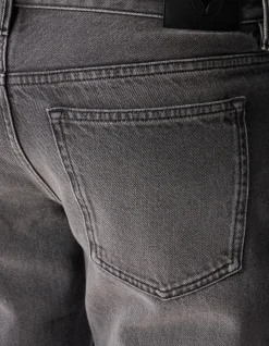 Modern Straight Fit Jeans Washed Zwart L34