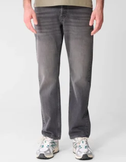 Modern Straight Fit Jeans Washed Zwart L34
