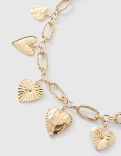 Multi Heart Ketting Goud