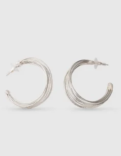 Multi Hoop Oorbellen Zilver